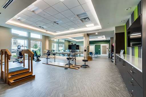 A modern rehabilitation center designed for physical therapy and exercise.