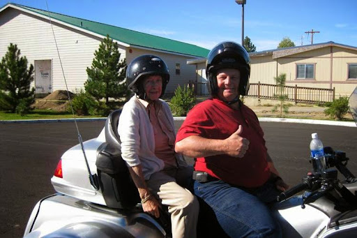 Joyride with helmets on, ready for an adventure!