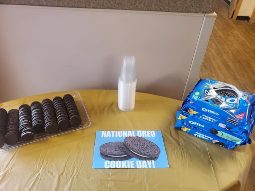 A festive setup for National Cookie Day featuring delicious cookies and milk.