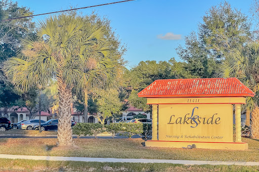 Welcome to Lakeside Community, surrounded by lush palm trees and serene outdoor vibes.