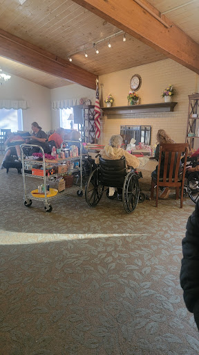 A vibrant community space where seniors gather and engage with each other.