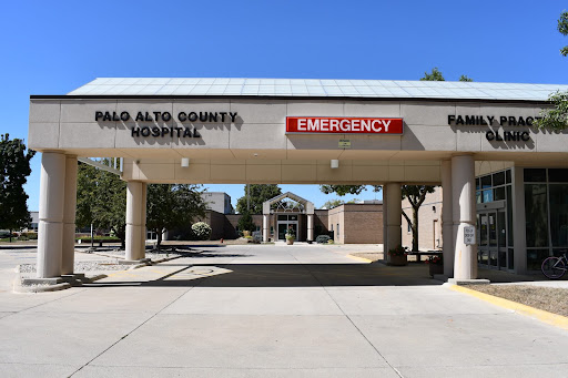 Entrance to Palo Alto County Hospital's emergency department.