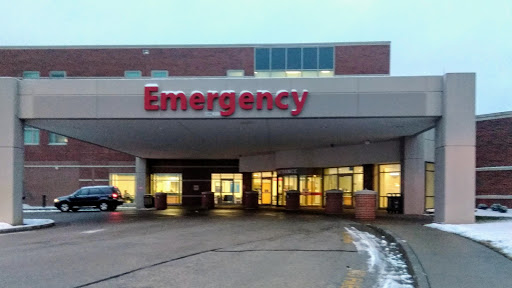 Entrance to the emergency department of a hospital.