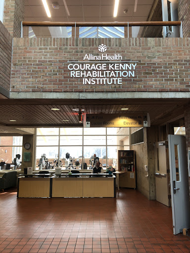 Interior view of the Courage Kenny Rehabilitation Institute.