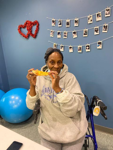 Enjoying a snack and spreading smiles!