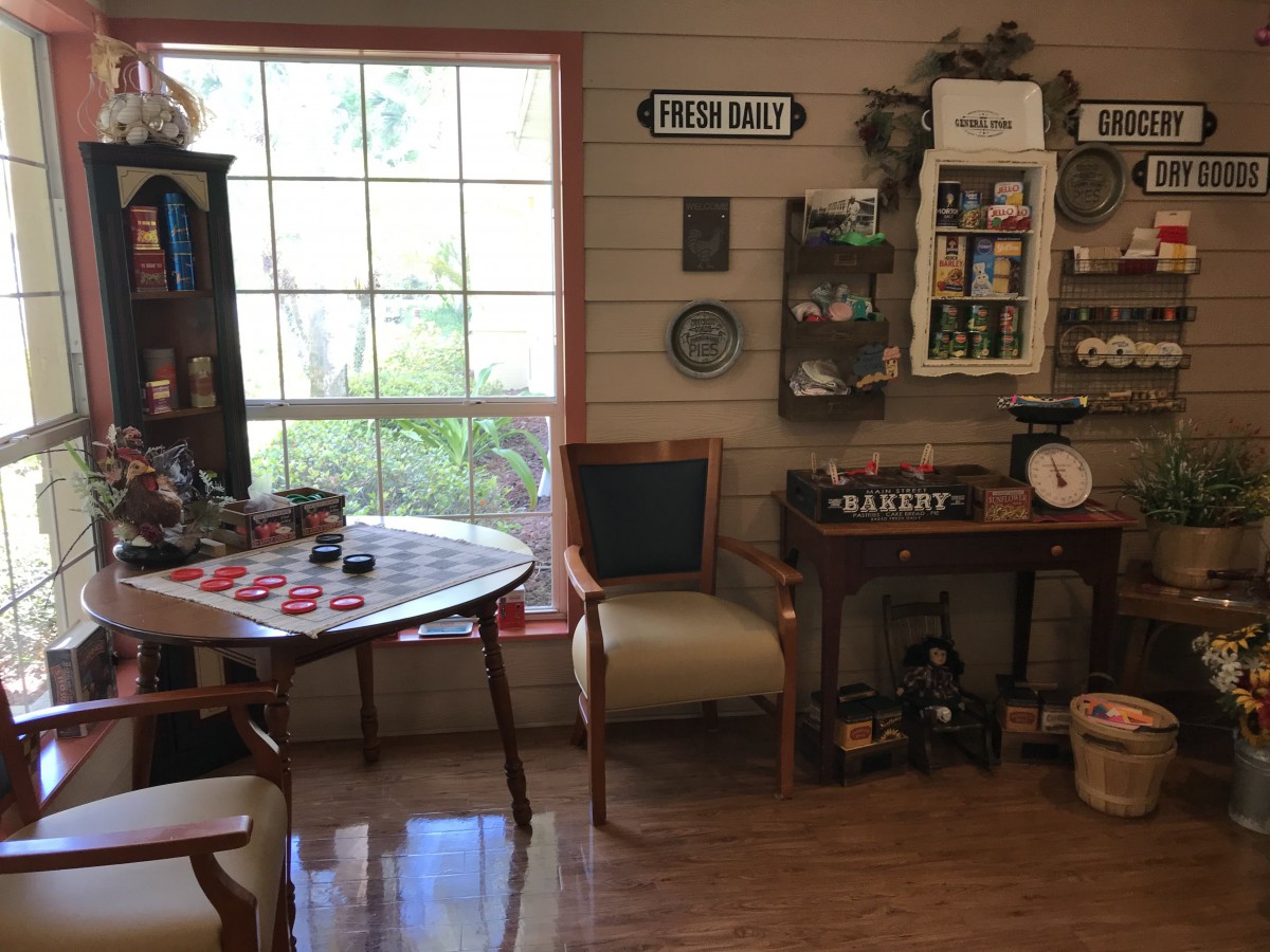 A cozy vintage interior with antique furniture and decor.