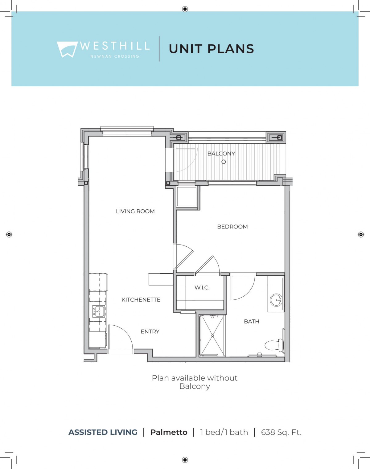 An architectural floor plan of an apartment unit.