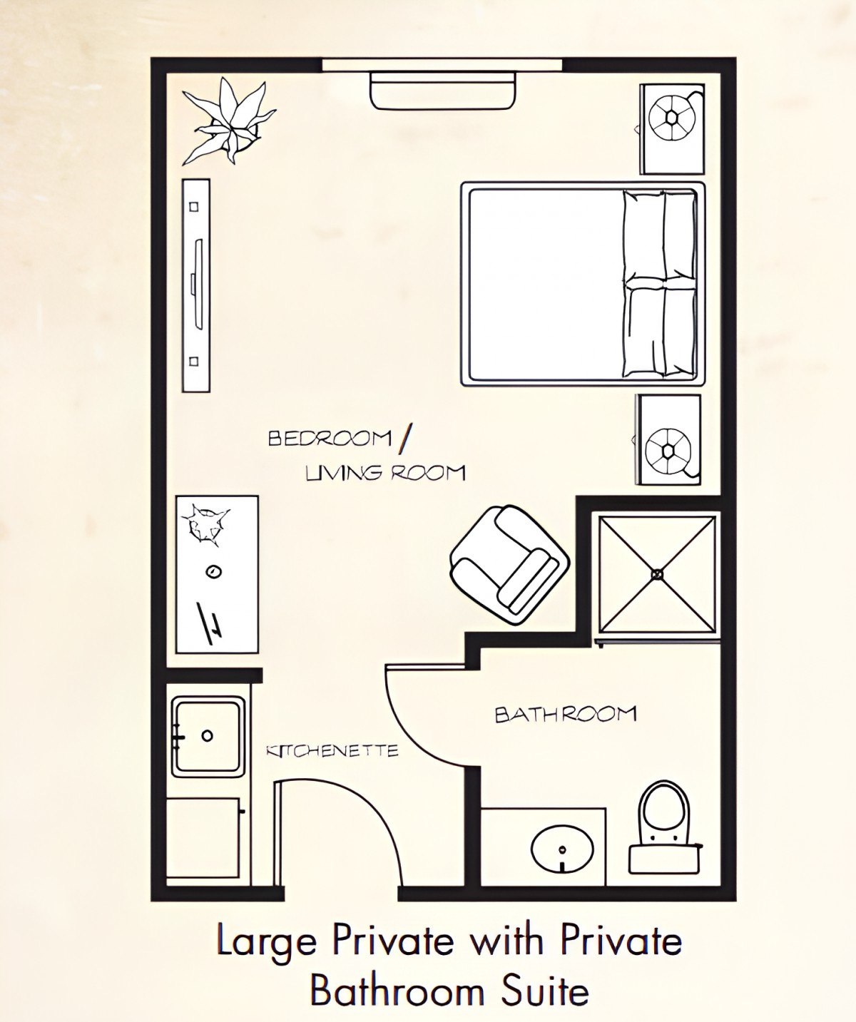 Interior or resident area view