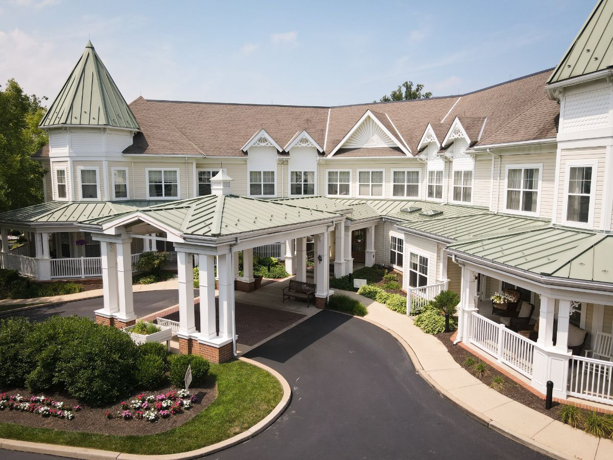 A beautiful residential building with a welcoming entrance and well-maintained landscaping.