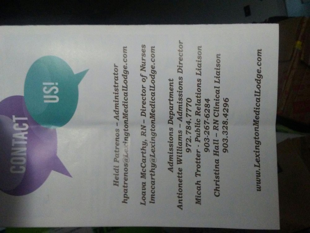 A flyer displaying contact information for various departments.