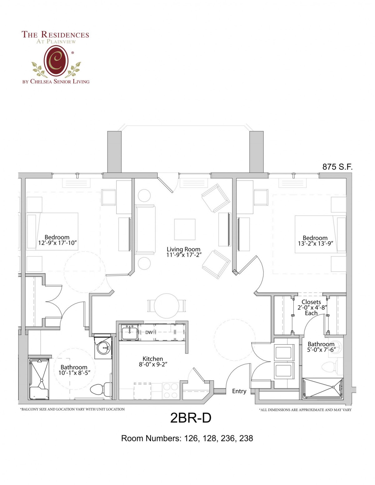 A detailed floor plan of a residential apartment layout.