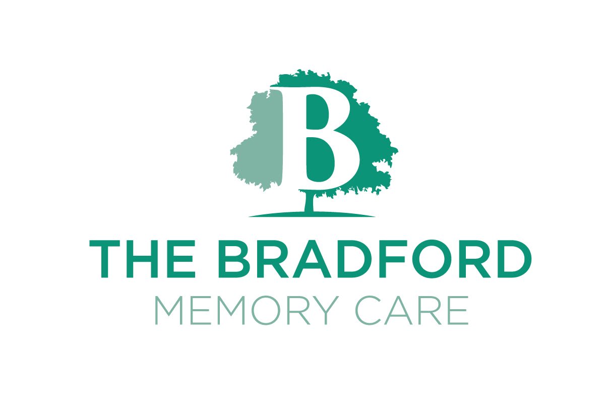 Logo for The Bradford Memory Care featuring a tree and the letter B.