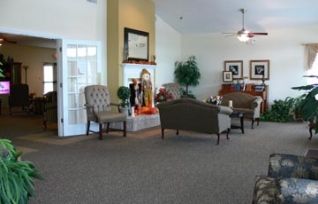 A cozy living room with comfortable seating and stylish decor.