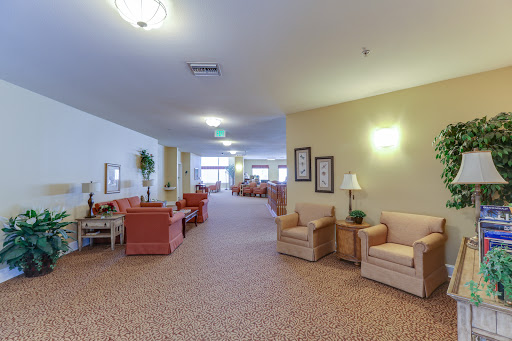 A spacious and inviting lobby area with comfortable seating arrangements.