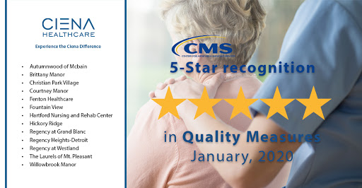 A CMS 5-Star recognition for quality measurement in healthcare as of January 2023.