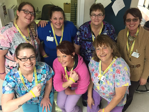 A cheerful team of healthcare professionals showing camaraderie and dedication.