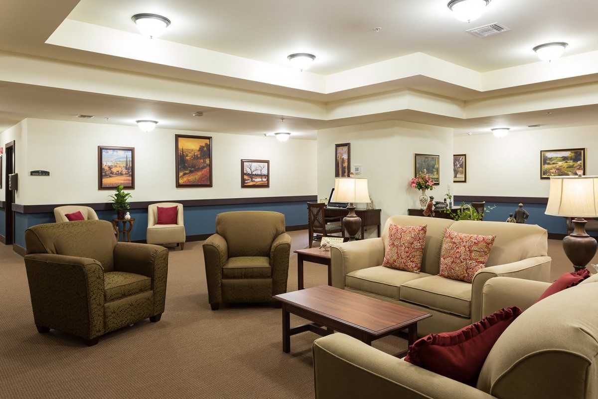 A cozy living room with comfortable seating and tasteful decor.