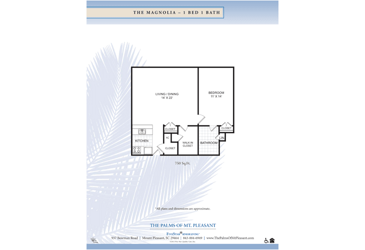 Floor plan of The Madonna apartment layout.