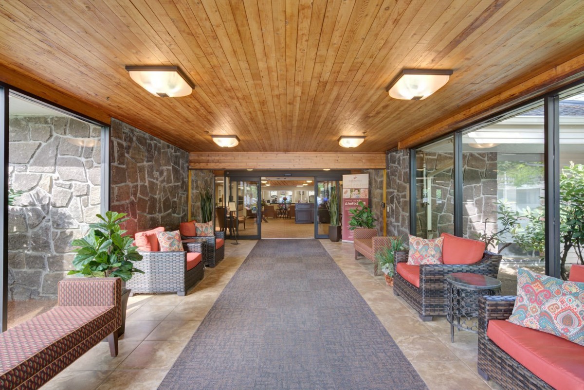 A welcoming lobby with comfortable seating and modern decor.