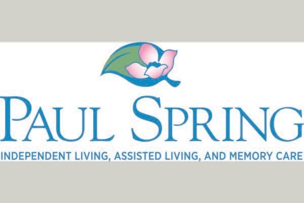 Logo for Paul Spring Retirement Community offering independent living, assisted living, and memory care services.