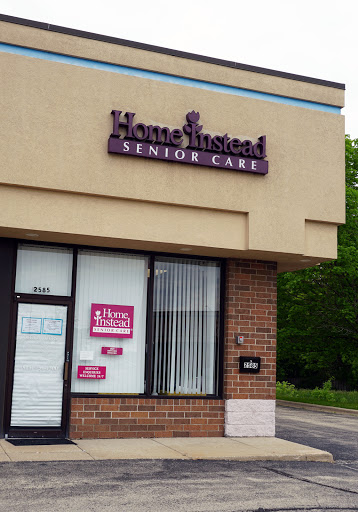A storefront for Home Instead Senior Care, providing support services for seniors.