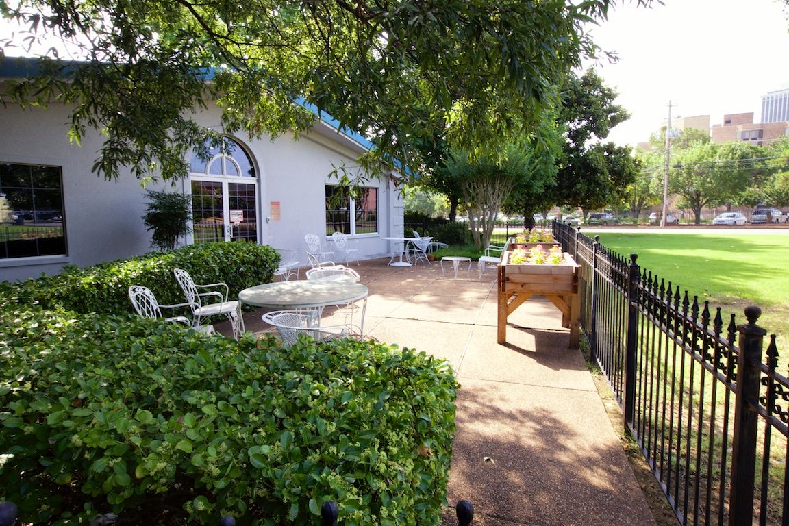 Outdoor patio or seating area