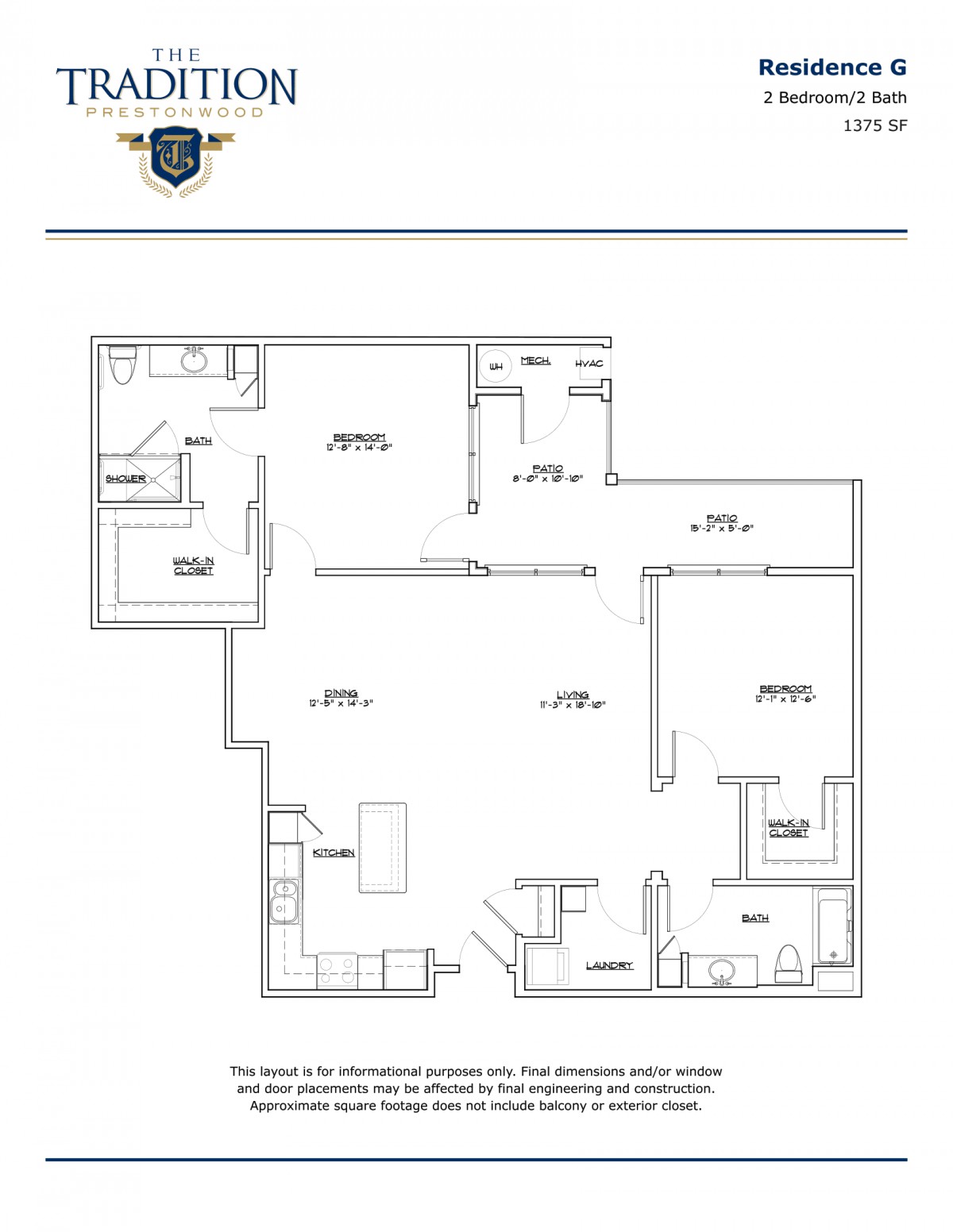 A floor plan showing the layout of an apartment with labeled rooms and dimensions.