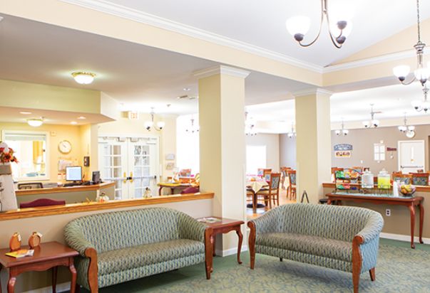 A bright and inviting lobby with comfortable seating arrangements and modern decor.