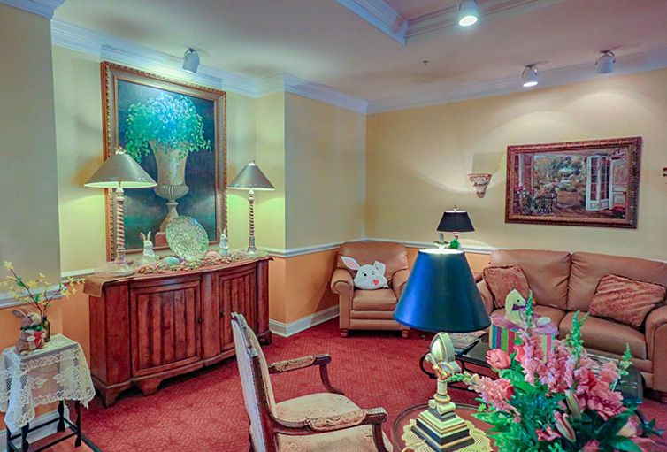 Cozy living room with elegant decor and comfortable furniture.