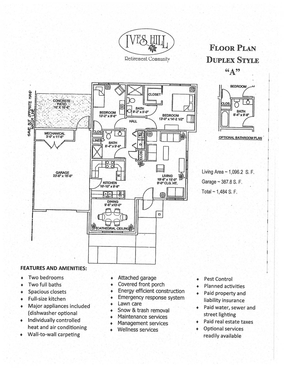 Floor plan for a duplex house, showing room layout and dimensions.