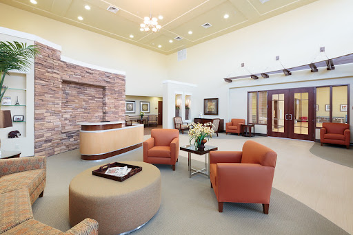 A modern and inviting lobby featuring comfortable seating and stylish dcor.