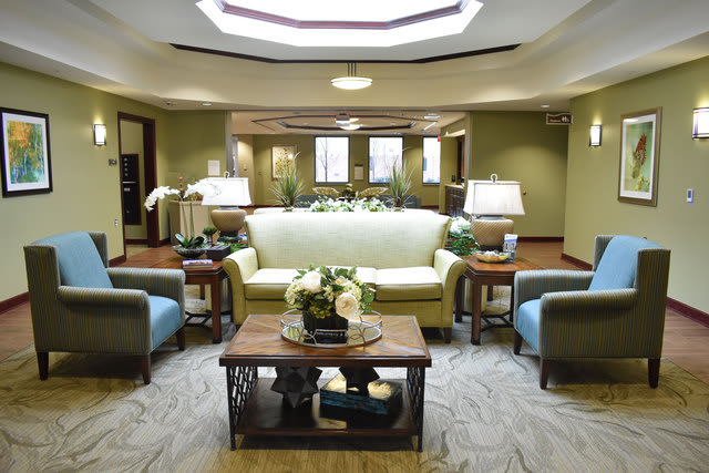 A stylish and inviting lobby area with comfortable seating and elegant decor.