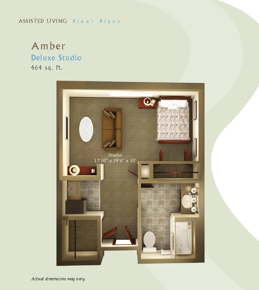 A detailed floor plan of a bathroom space with various amenities labeled.