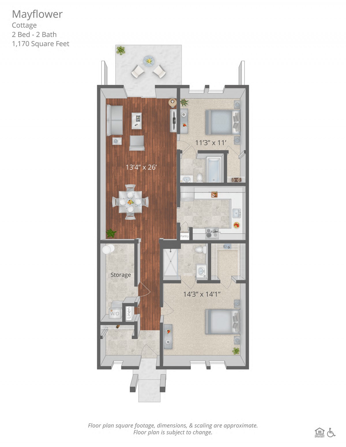 A detailed floor plan showcasing the interior layout of a residential property with various rooms and furniture placement.