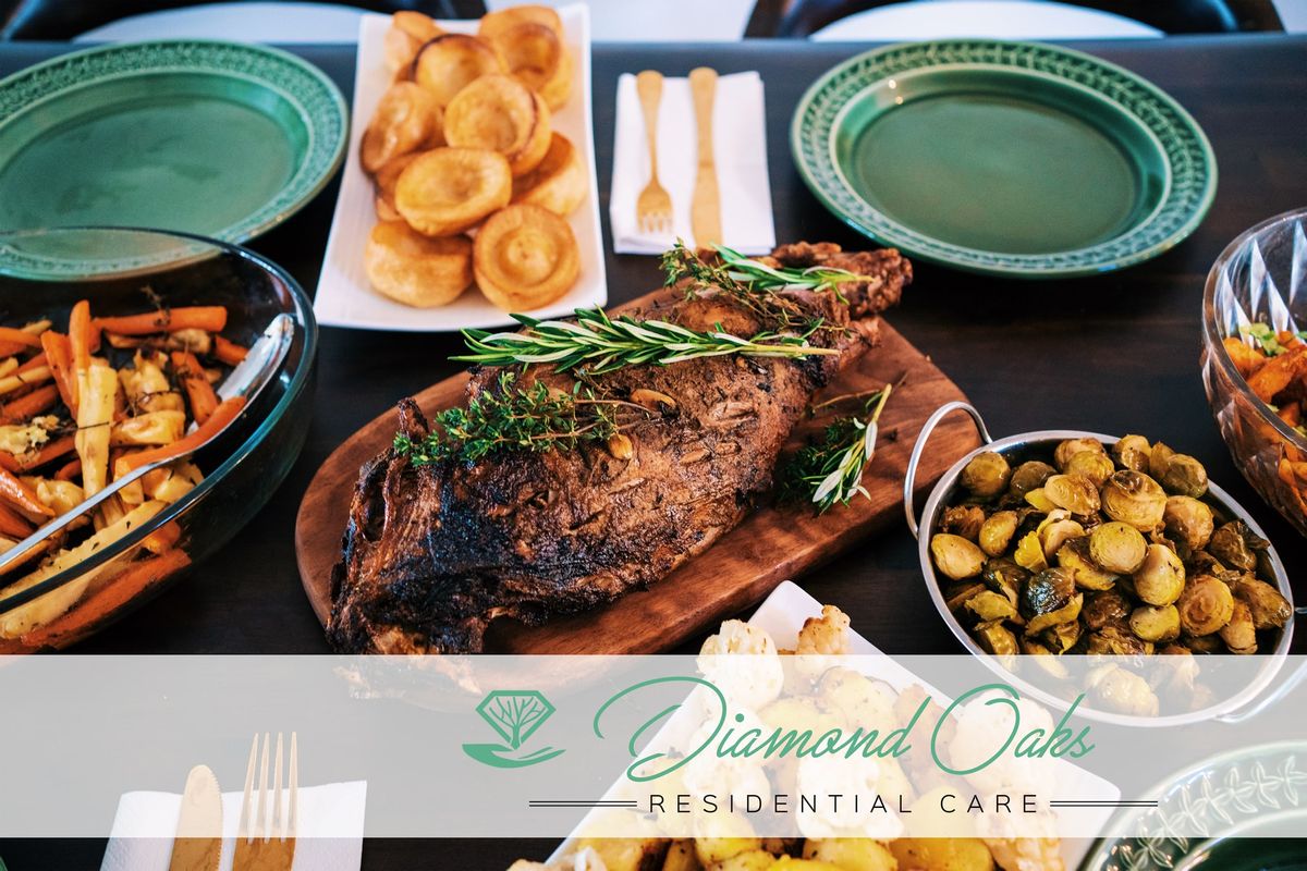 A delicious roast dinner with a variety of side dishes elegantly arranged on the table.