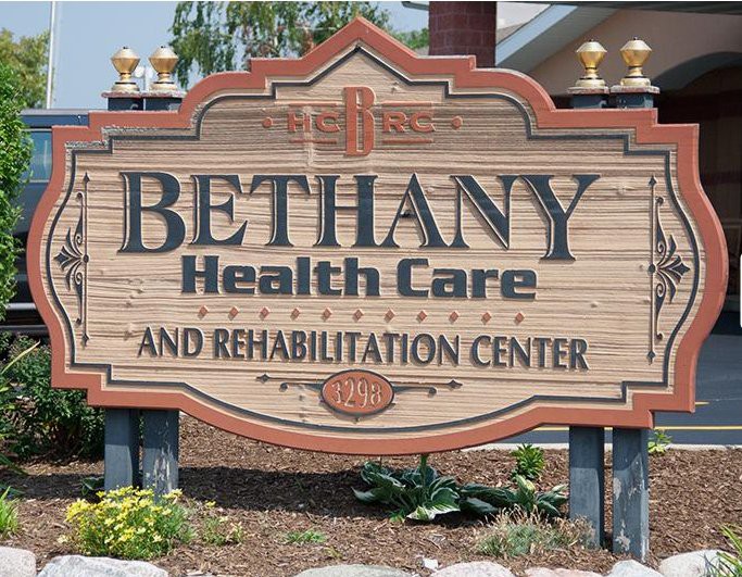 Sign for Bethany Health Care and Rehabilitation Center.