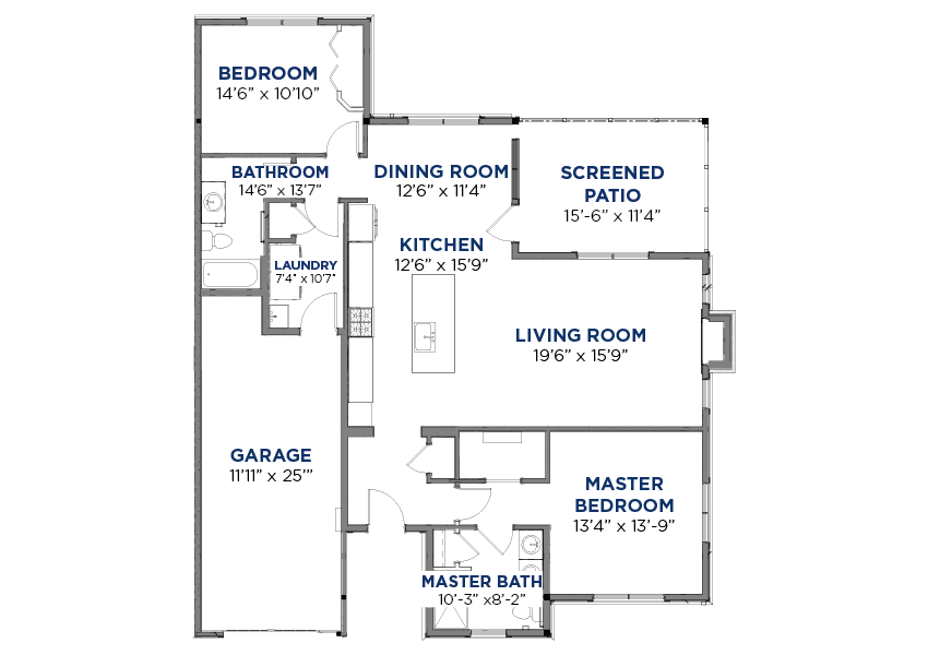House floor plan showing layout of rooms and dimensions.