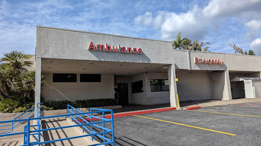 Exterior view of a commercial building with signage.