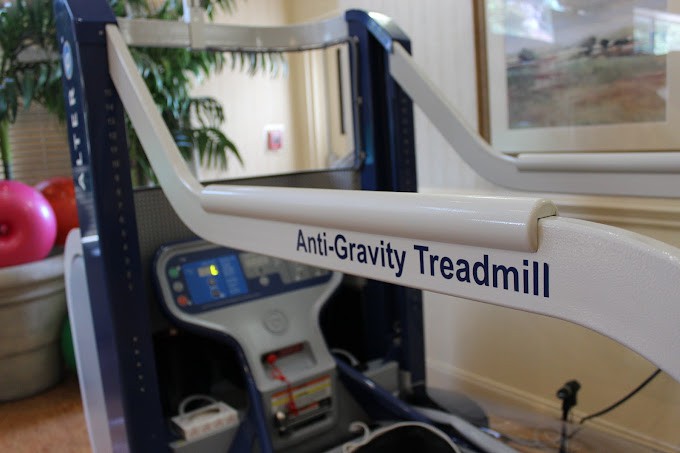 An anti-gravity treadmill designed for low-impact exercise and rehabilitation.