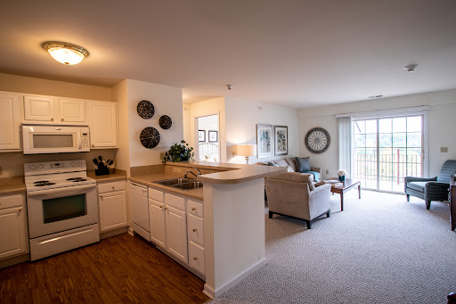 A bright and inviting open-concept living space featuring a modern kitchen and cozy living area.
