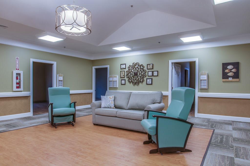 A cozy living room with comfortable seating and tasteful decor.