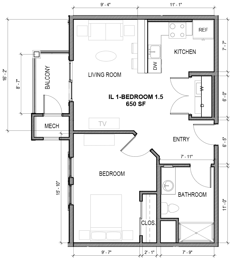 A detailed floor plan showing the layout of a home with labeled rooms.