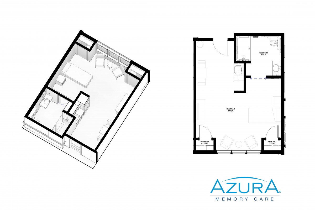 A detailed floor plan showcasing a room layout for architectural design.