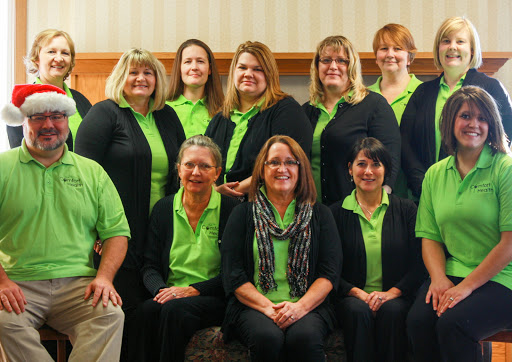 A cheerful team gathering, showcasing unity and professionalism.