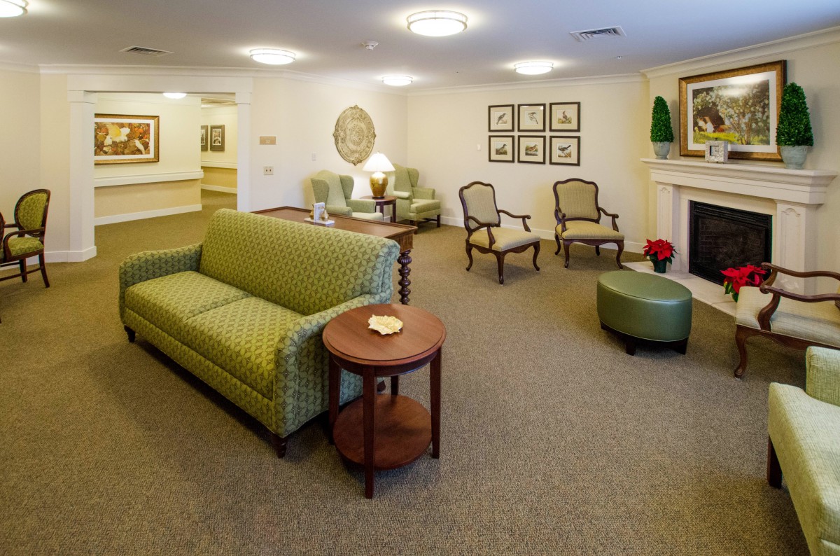 A cozy living room with comfortable seating and tasteful decor.