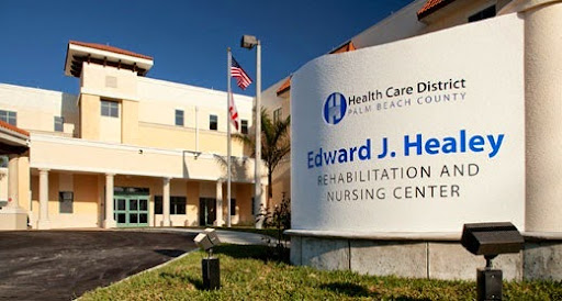 Edward J. Healey Rehabilitation and Nursing Center, showcasing its modern facility and healthcare services.