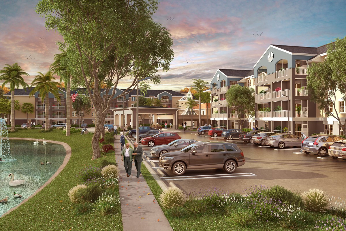 A serene residential area with parked cars and people walking on a sidewalk during the evening.