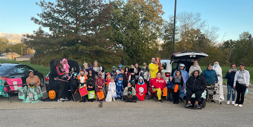 A fun Halloween gathering with a variety of costumes!