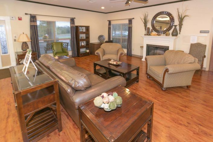 A cozy living room with comfortable seating and stylish decor.