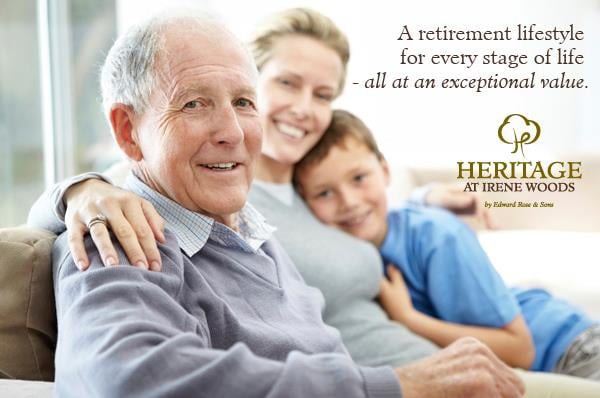 A family enjoying quality time together, highlighting retirement living.